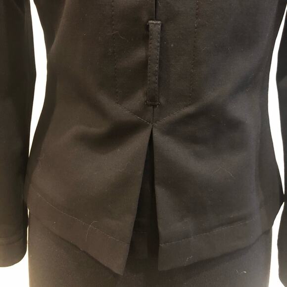 Theory Four Button Double Breasted Wool Black Blazer Jacket Size P Career - Picture 5 of 14